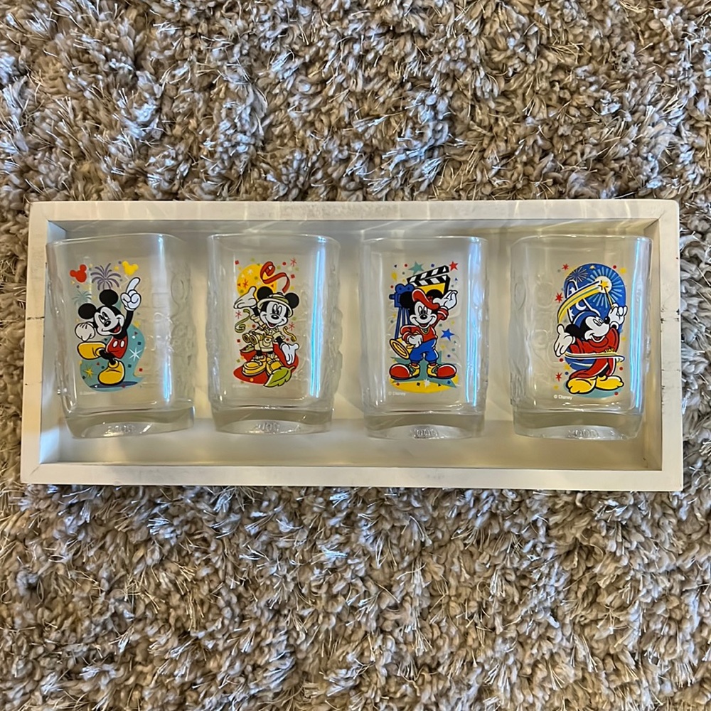 Collector Set of4 Disney Celebrates 2000 Magic Animal Kingdom MGM Epcot McDonald